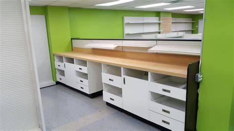 Pharmacy shelving & under counter rx cabinets 